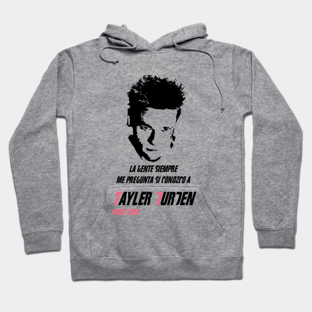 Fight club - La gente siempre me pregunta Hoodie by Clathrus